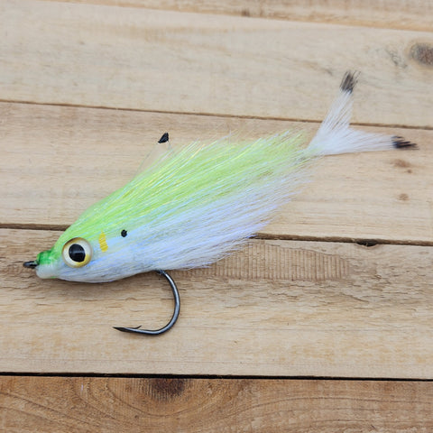 (Medium) Threadfin/Pilchard flies -Chartreuseback