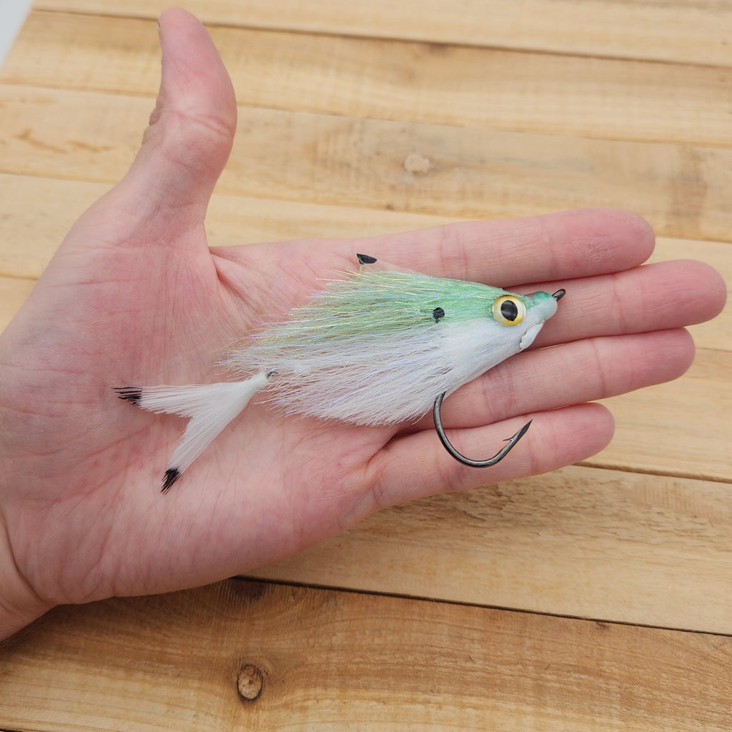 Small) Threadfin/Pilchard flies - Greenback – Nautical Flies Inc